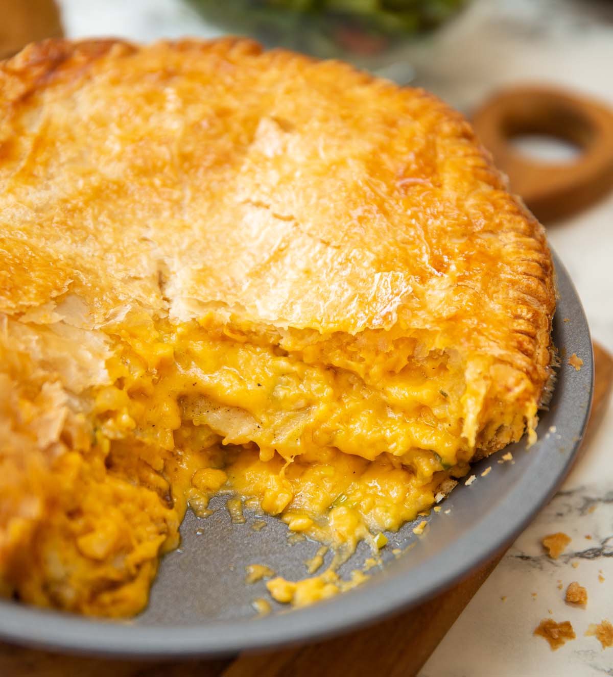 Potato, Cheese and Onion Pie